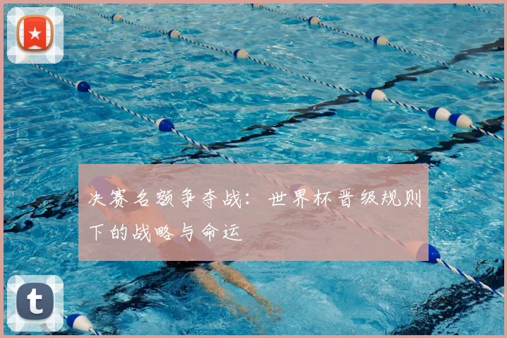 决赛名额争夺战：世界杯晋级规则下的战略与命运